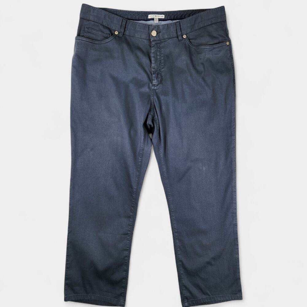 Peter Millar Crown 5-Pocket Jean Pants Men's 36 Blue Gray Stretch MF16B96